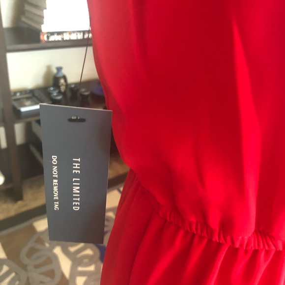 The Limited Red Flutter Sleeve Dress NWT - Picture 2 of 4
